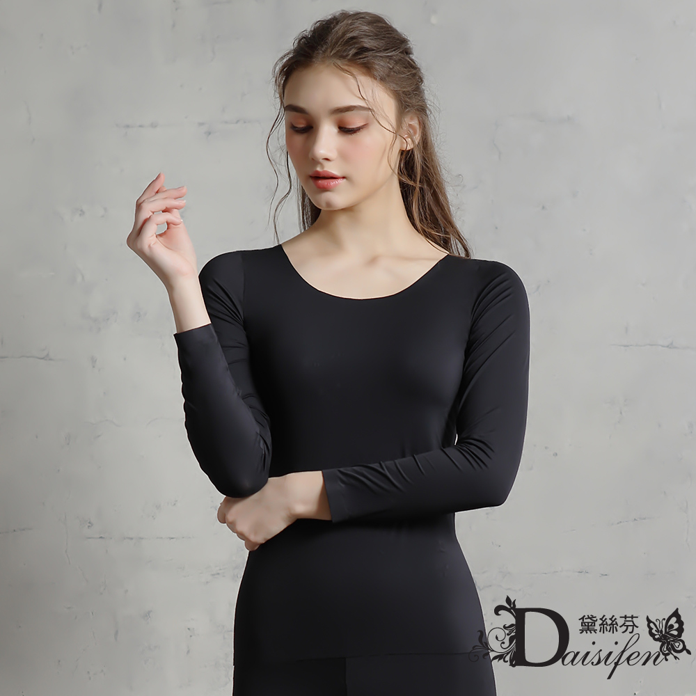 【Daisifen】碧璽保暖彈力顯瘦內搭衣  發熱親膚 2色可選 (6212)