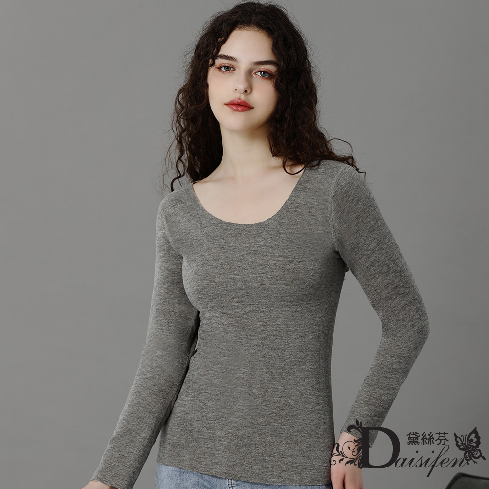 【Daisifen】羊毛蠶絲保暖衣 輕暖親膚 高彈透氣打底上衣 冬季必備發熱內衣(2525)